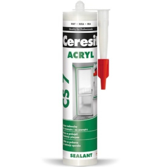 Ceresit CS7 Uszczelniacz Akrylowy Biały - 280ml